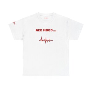 Emotion Archive Mood Colour Chart T-Shirt | Color-Mood Guide, Front/Back Print (red mood)