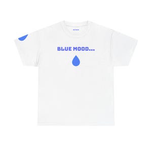 Emotion Archive Mood Colour Chart T-Shirt | Color-Mood Guide, Front/Back Print (blue mood)
