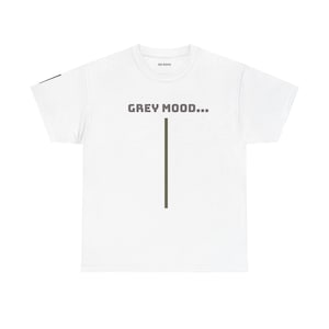Emotion Archive Mood Colour Chart T-Shirt | Color-Mood Guide, Front/Back Print (grey mood)