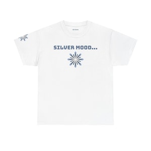 Emotion Archive Mood Colour Chart T-Shirt | Color-Mood Guide, Front/Back Print (silver mood)