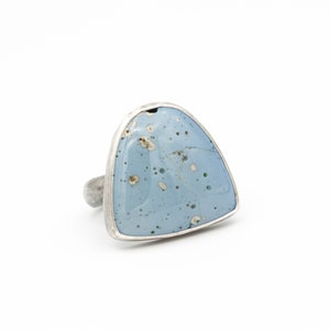 Leland Blue Ring - Sterling Silver Boho Statement Jewelry, Size 8.25