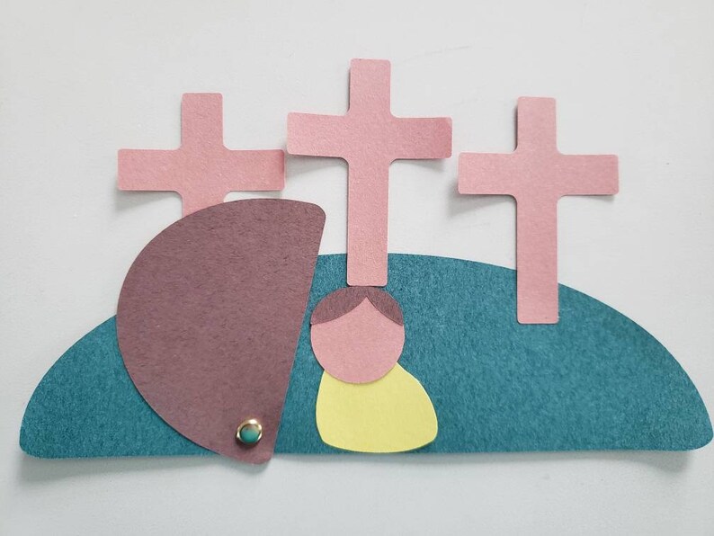 He is Risen Easter Jesus Paper Craft for Kids Preschool Etsy