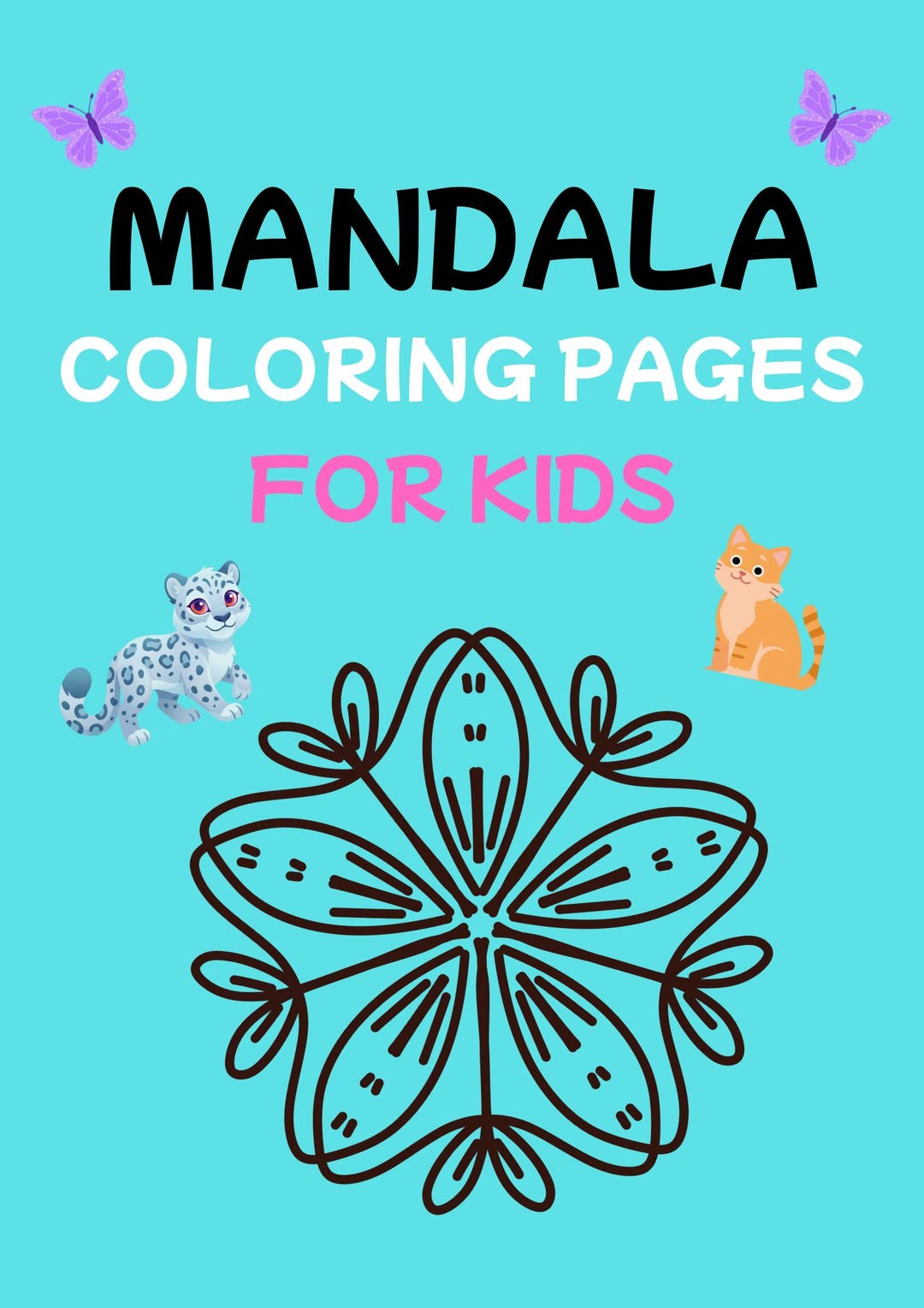 Mandala Coloring Pages for Kids | 24 Relaxing Creative PDF Designs - Etsy