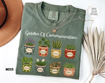 Comfort Colors® Speech Therapy Shirt, Speech Language Pathologist Shirt, SLP Shirt, Floral Speech Graduation Gift, Gift For Speech Therapist