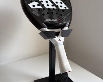 Padel-Schlägerständer | Minimalistisches 3D-gedrucktes Display | Hochwertige Basis für Padel-Schläger | Padel-Zubehör & Geschenke