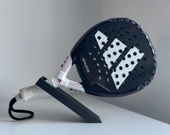 Gravity Padel Racket Holder | Minimalist Desk Stand | Padel Racket Display | Modern Padel Organizer | No Drill Racket Stand | Padel Gift