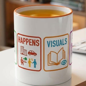 Life Happens Visuals Help Leraar Speciaal Onderwijs Mok | OC-apparaatontwerp