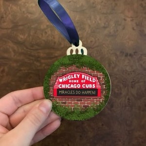Chicago Cubs Wrigley Field Ornament - Souvenirs from Chicago Series