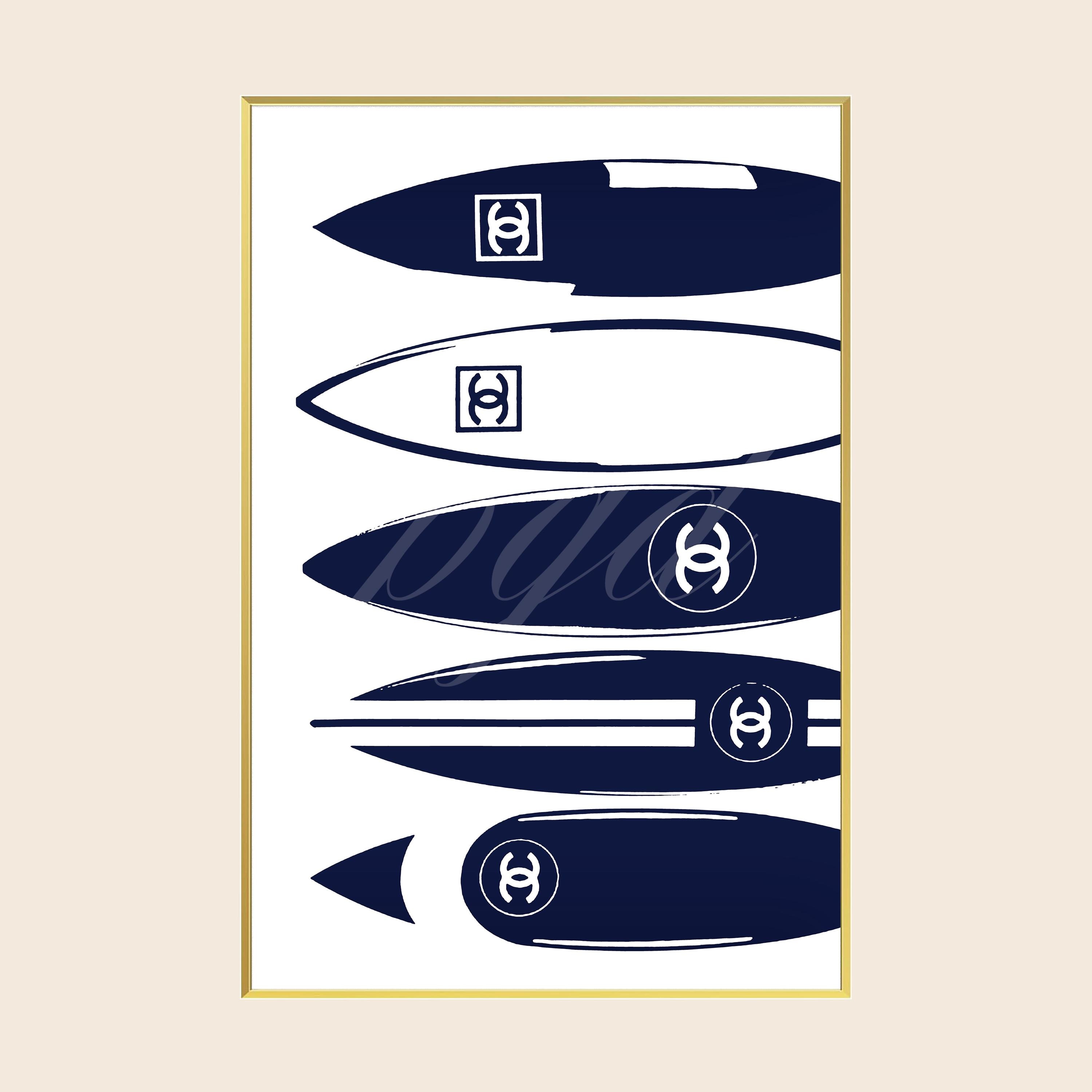 Chanel Surf Board Wall Art - Etsy
