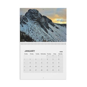 Pacific Crest Trail Hiking Photo Calendar 2026 | Mountain Scenery Wall Calendar