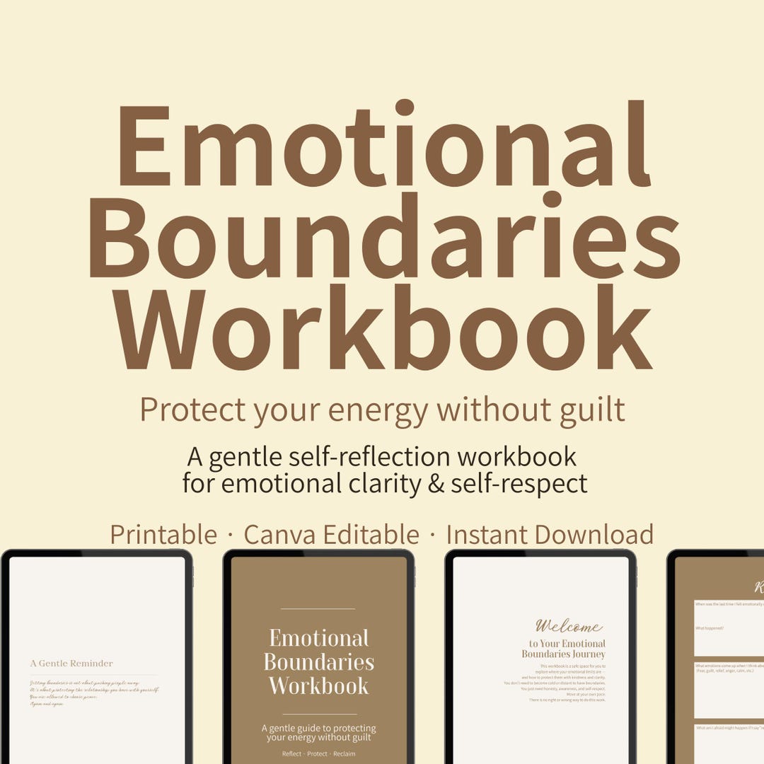 Emotional Boundaries Workbook – A Gentle Guide to Protecting Your ...