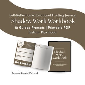 Schattenarbeit Workbook | Selbstreflexion, emotionale Heilung fordert auf (Digitaler Download)