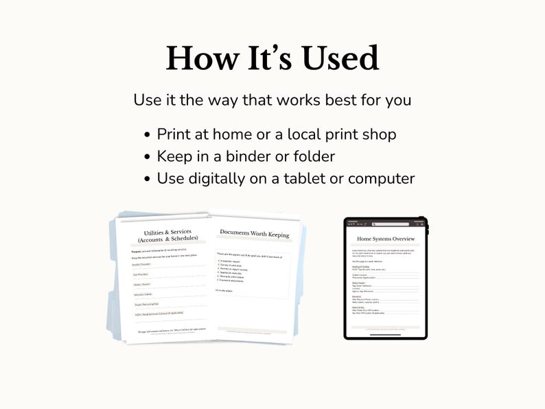 New Homeowner Guide | First Season Home Binder (PDF) - Etsy