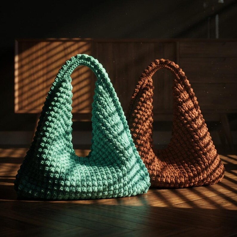 Crochet Bag Pattern PDF + Video Tutorial, Beginner Friendly Crochet ...