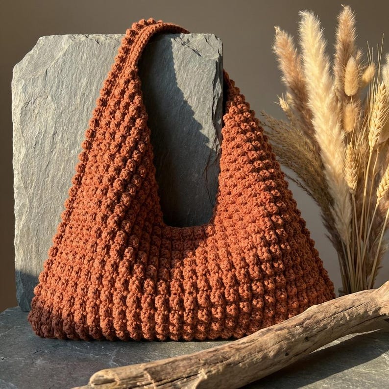 Crochet Bag Pattern PDF + Video Tutorial, Beginner Friendly Crochet ...