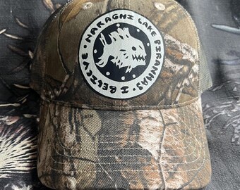 Naraghi Lake Piranha I Believe Camo Trucker Hat