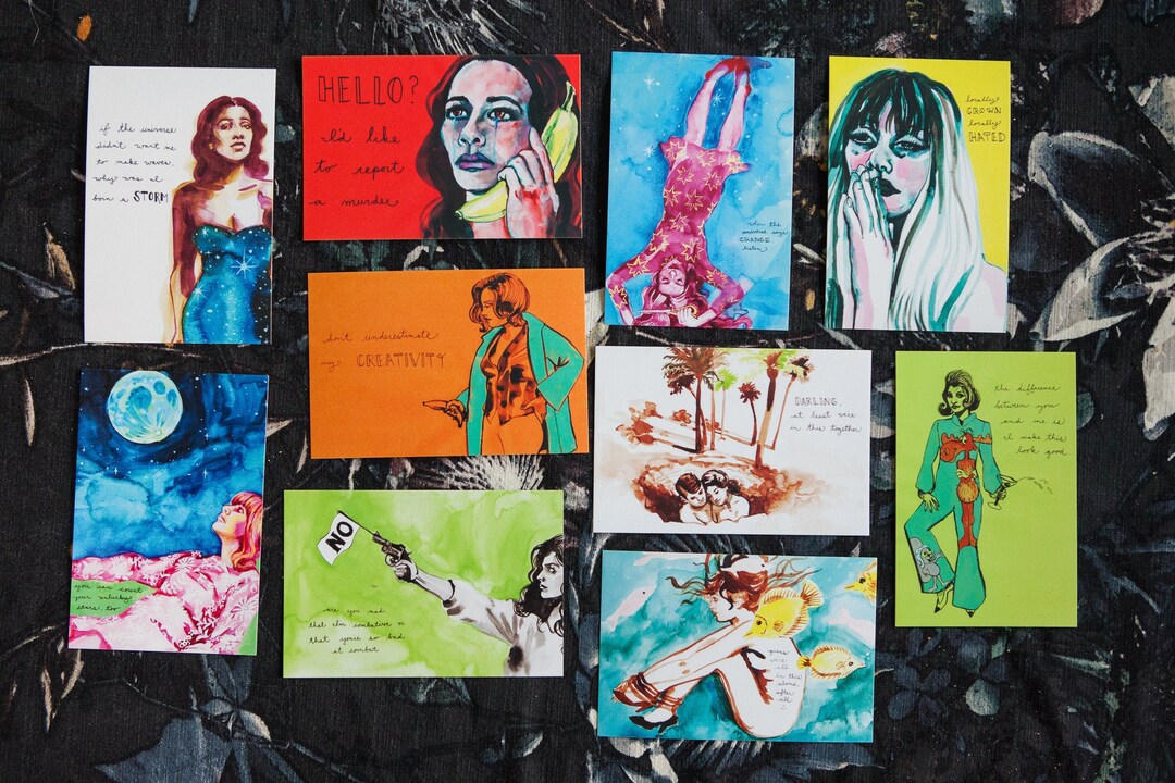 Hilarious and Poetic 10-postcard Pack (4X6) - Etsy