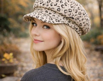 Leopard Print Beret – Vintage Spice Girl Style Hat