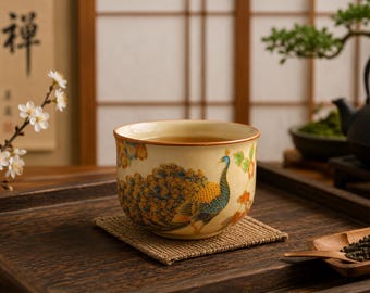 Xícara de chá tradicional de cerâmica Ru Ware – Xícara de chá Kung Fu artesanal com esmalte craquelado, xícara para cerimônia do chá chinesa, utensílio de chá Kung Fu, presente de decoração Zen para casa