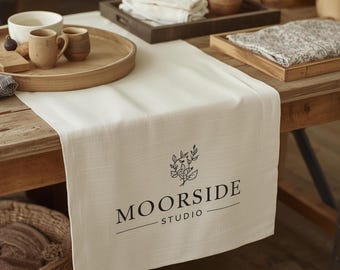 Custom Logo Table Runner | Craft Stall Branding | Market Display Business Signage