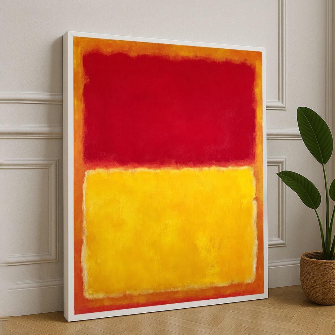 Mark Rothko Red and Yellow Canvas Iconic Color Field Painting ...