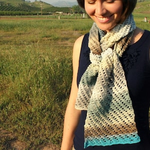 Crochet Lace Scarf - Tunisian Crochet