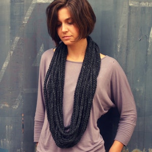 Crochet Pattern - Braided Infinity Scarf