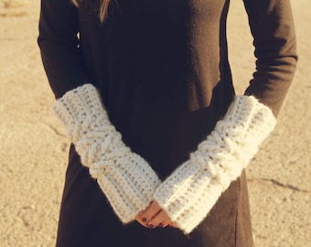 Crochet Pattern - Easy - Snow Leopard Paws - Pattern for Fingerless Mittens