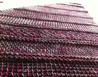 Crochet Pattern - Tunisian Bias Sampler Shawl