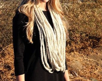 Crochet Pattern - Easy - Braided Infinity Scarf pattern