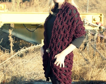 Crochet Pattern - Easy - The Any Way Wrap