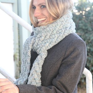 Tunisian Crochet Pattern - Icelandic Cable Scarf