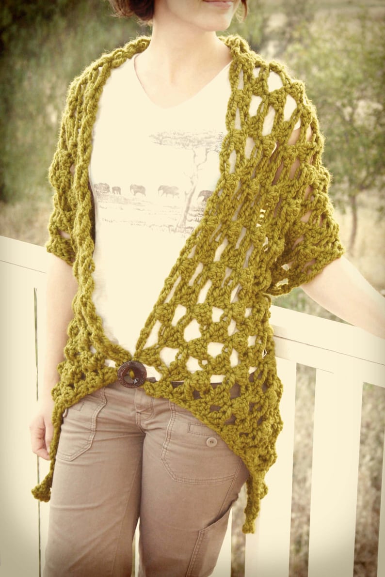 Crochet Pattern The Any Way Wrap pattern zdjęcie 3