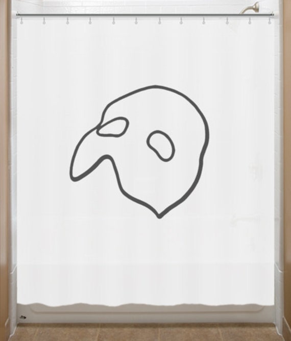 Items similar to Mask Shower Curtain Phantom of the Opera bathroom