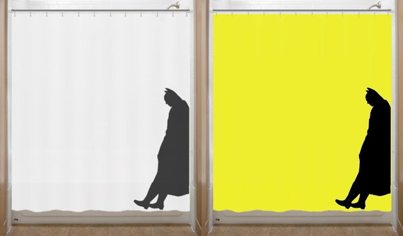 Leaning Batman Shower Curtain Bathroom Decor Bath Kids New Etsy
