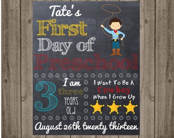 First Day of School Sign - Printable 8x10 First Day of School Photo Prop