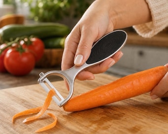 Stainless Steel Vegetable Peeler | Ergonomic Non-Slip Peeler | Professional Kitchen Utensil | Vegetable Peeler