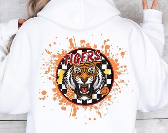 Tigers PNG Mascot Retro Style for Sublimation Perfect for Tumbler TShirt Design