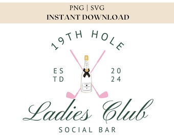 Golf Frau PNG, Golf Frau png Social Club Clipart Warenkorb Mädchen Trendy Preppy Golf Cart Cocktail Club SVG Golf Sommer Design Junggesellinnenparty