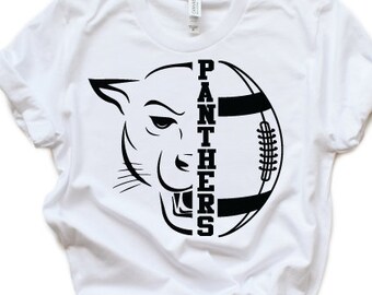 Panther SVG Football SVG Panthers T-Shirt Design Mascot Tailgate Grunge Mom Shirt Fall Friday Night Lights Cricut Cut Files Silhouette Cut