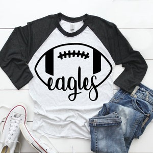 Eagles Football SVG Eagle T-shirt Design Mascot Tailgate - Etsy