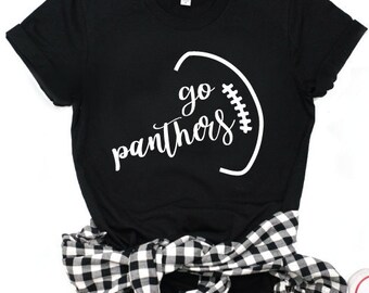 Go Panther Pride SVG Football SVG Panthers T-Shirt Design Mascot Tailgate Grunge Mom Shirt Fall Friday Night Lights Cricut Files Silhouette
