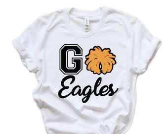 Eagles Cheer Football BasketBall SVG Cheerleading Coach Mom Shirt Fall Friday Night Lights  Mascot Team Spirit Eagle tshirt vinyl clipart