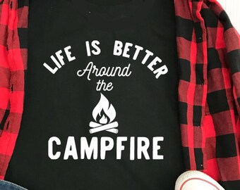 CampFire, campfire SVG Camping Pail Bucket Outdoor Adventure tent, camper, summer vacation, Clip Art, Camping Iron On, Camp Pail, PNG