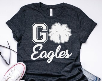 Eagles Cheer Football BasketBall SVG Cheerleading Coach Mom Shirt Fall Friday Night Lights  Mascot Team Spirit Eagle tshirt vinyl clipart