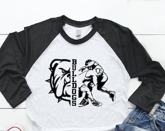 Bulldog Wrestling SVG Mat Mom Tee Shirt Wrestle Cricut Cut Files, Silhouette Cut Files, SVG Cutting Files