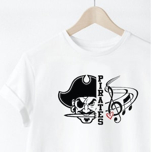 PIRATES Band SVG Music, Pirates Marching Band, Music Note, TShirt Design, Cut File, svg, pdf, eps, png, dxf Cricut Cut Files Silhouette