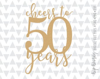 Download 50th birthday svg | Etsy
