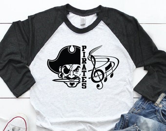 Clarinet Silhouette Pirate Skull Cross Bones Logo Mens Tee Shirt Pick Clarinet Silhouette Pirate Skull Cross Bones Logo Mens Tee Shirt Pick