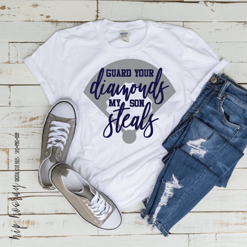 Download Baseball SVG my son steals mom tee shirt Funny Little ...